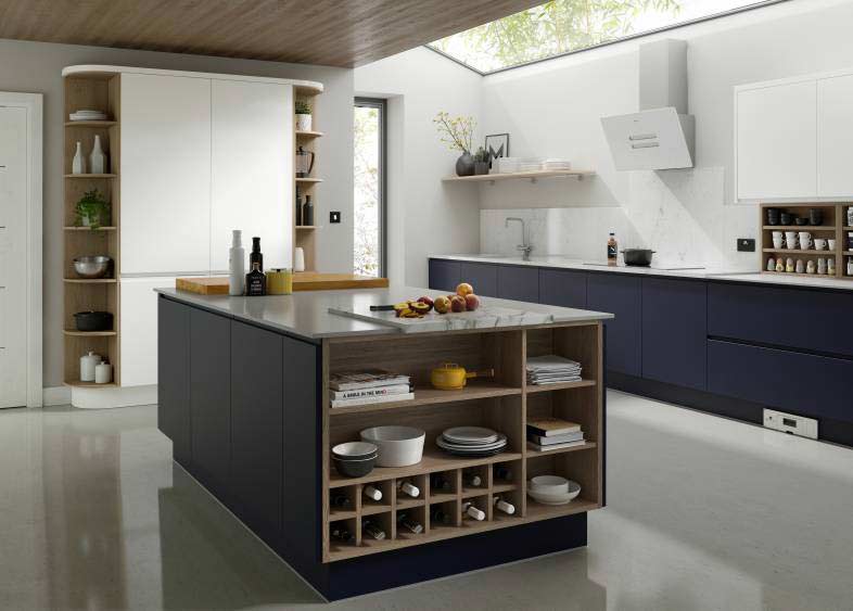 handleless modular kitchen delhi gurgaon hafele blum