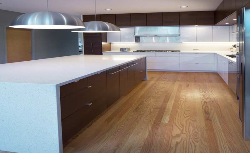modular kitchens with islands and lot of storage options