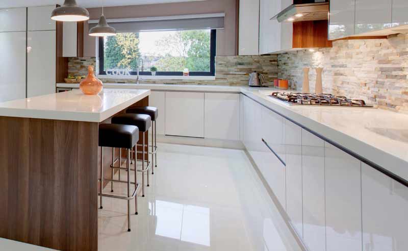 designer modular kitchen with island in gurgaon