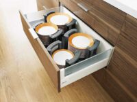 blum intivo plate holder system installed by the design indian kitchen company in noida and Delhi