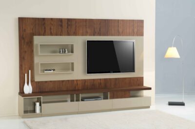 manufactured tv units with storage planning and inbuilt shelves in noida