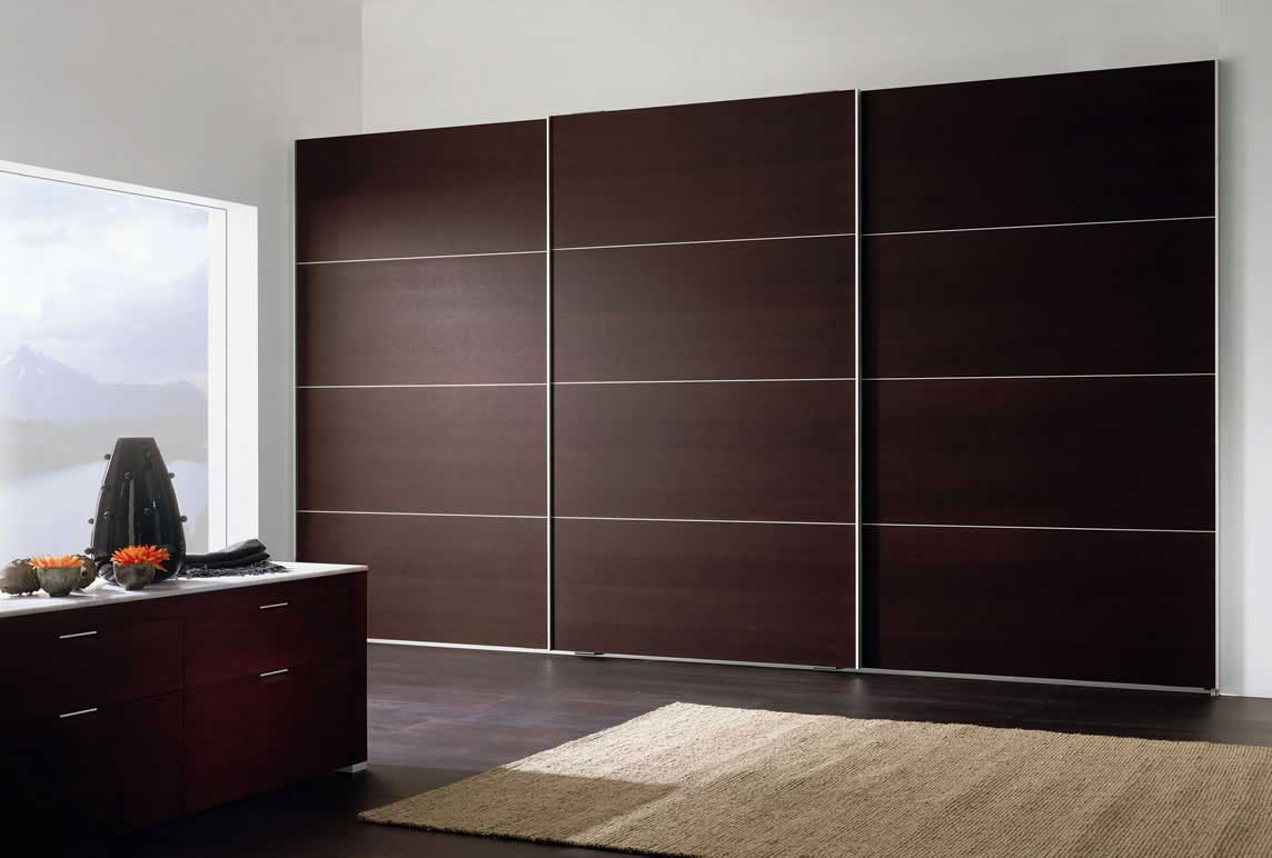 beautiful veneered sliding wardrobes by the design indian wardrobe company in noida & delhi
